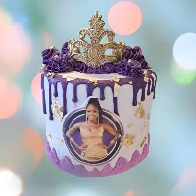 8 Inch Round Iced Cake: $80.00