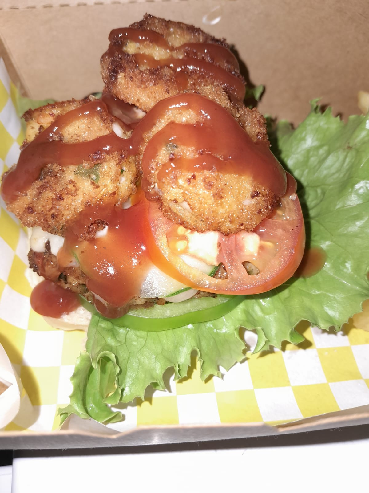 Deluxe Shrimp Burger: $0.00