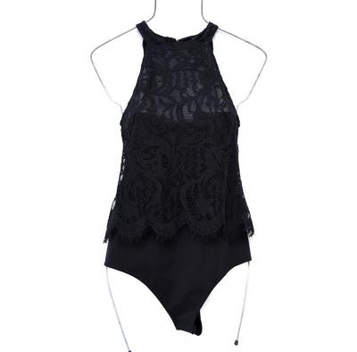 Black Say what Lace  body suit Size S: $55.00