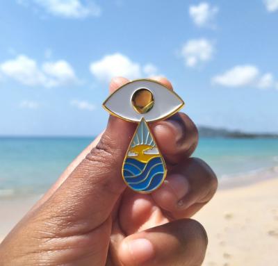 Cry me an Ocean Enamel Pin: $35.00