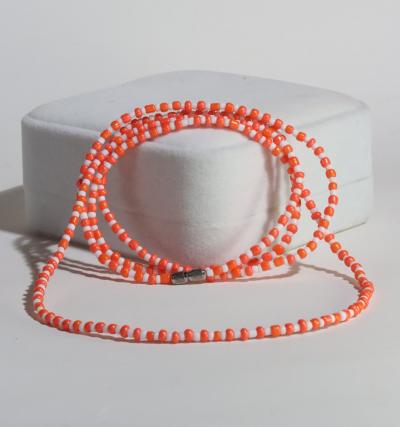 Orange & White Bracelet: $10.00