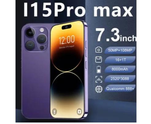 Top Original I15 Pro Max Unlocked Cell Phone 6.7 Inch 12GB+512GB 8-Core Clone Smartphone 4K Resolution LTE English