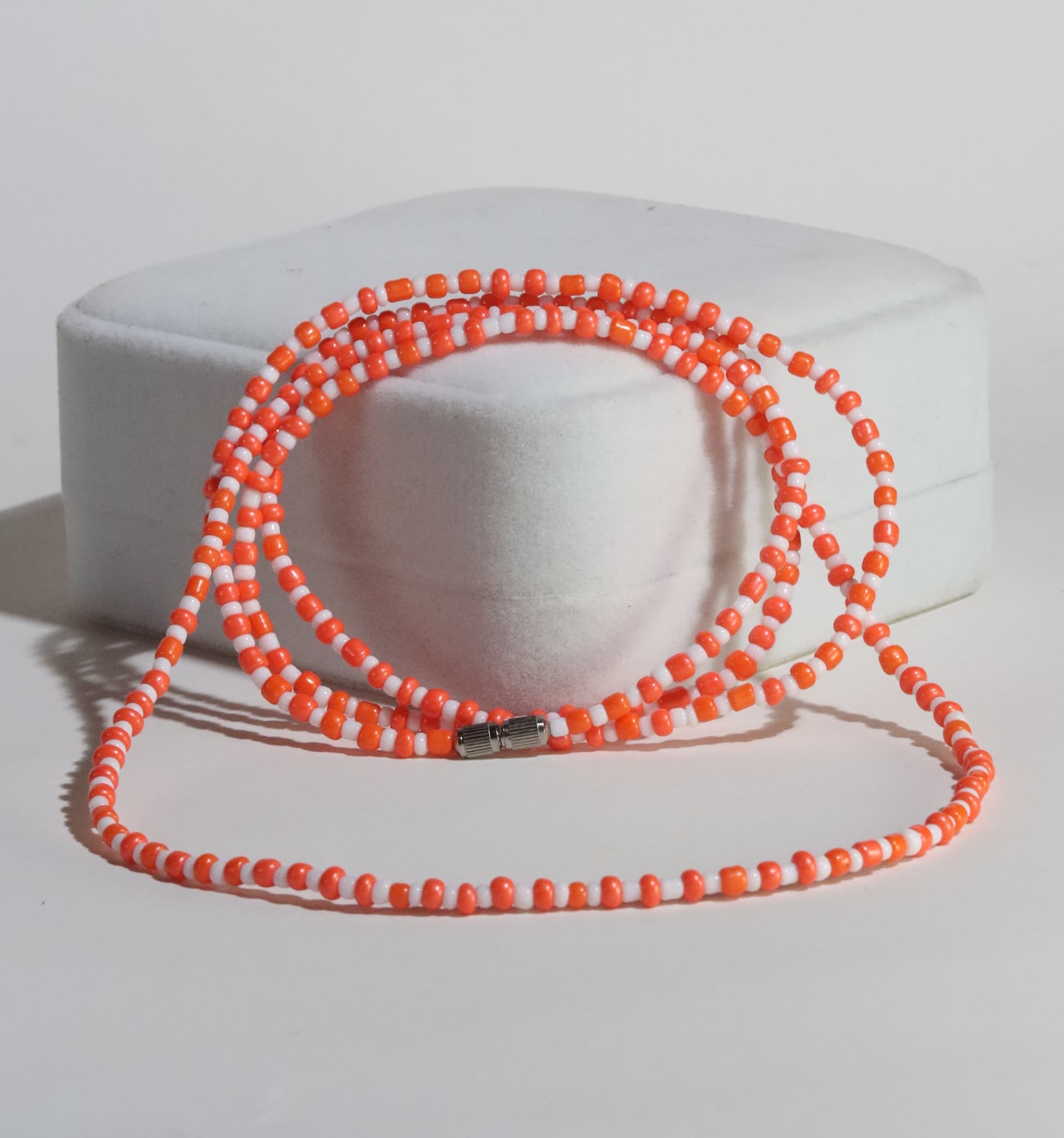 Orange & White Bracelet