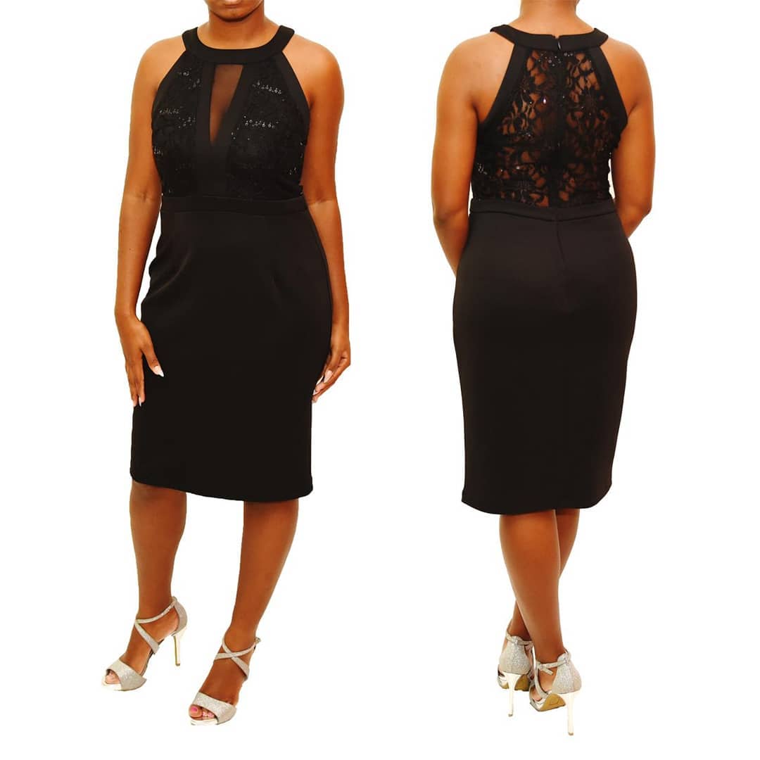 Black Enfocus straight Dress Size 8